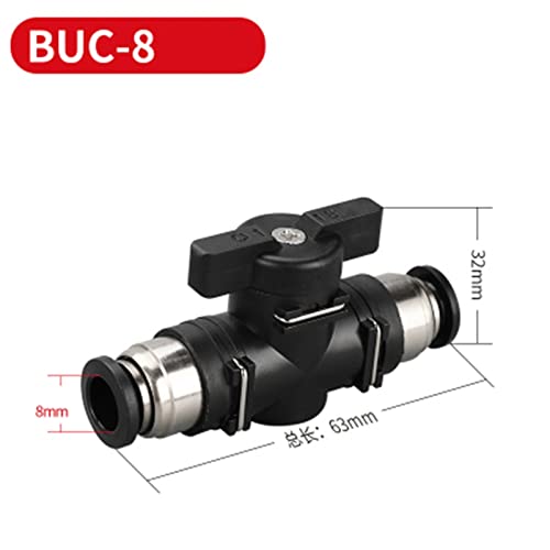 Connecteur rapide pneumatique 8mm à vanne rotative haute précision - 3