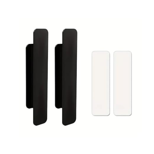 2Pcs Universal White Door-Handles Cover – No-Drill ABS Accessory for Easy Installation with Strong Suction Cups (Size: 11x2.3x2cm)