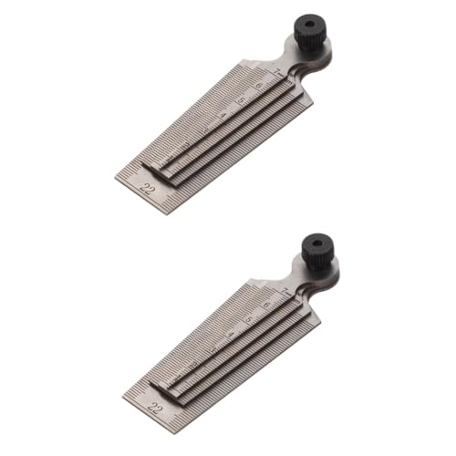 FUNOMOCYA 2sets Versatile Feeler Gauge Set Stainless Steel Gauge Set for Automotive Decor 4pcs*2