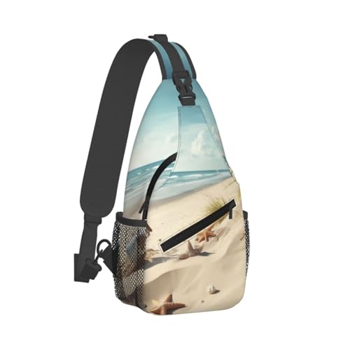 Bolso cruzado Beach Seaside para hombres y mujeres miniatura 2