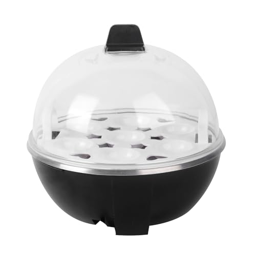 Image of Egg Boiler | 7 Egg Capacity Electric Egg Cooker | 350W Fast Boiling | Automatic Shut-Off | Stainless Steel Heating Plate | Food Grade PC Lid | LED Indicator | Compact | 1 Year Warranty