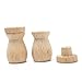 PartyKindom 6pcs Essential Oil Diffuser Wooden Bottle Pendant Decorative Car Home Office Air Freshener