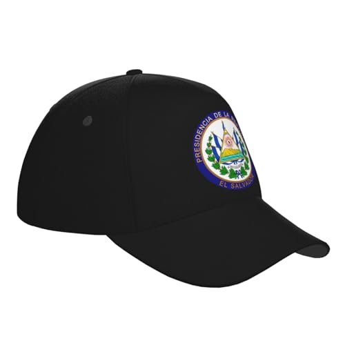 El Salvador Coat of Arms Baseball Hats for Men and Women - Classic Adjustable Hats3