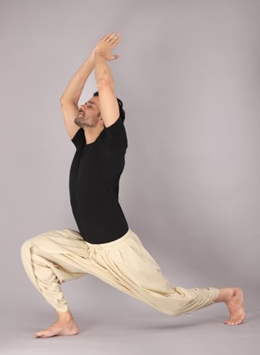 Image of Urali Men's Solid 100% Cotton Dhoti Pants - D100A