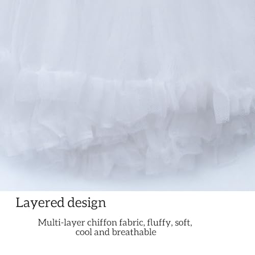 Women Petticoat Skirts Tulle Under Dress Crinoline Puffy Elastic Waist Boneless Underskirt4
