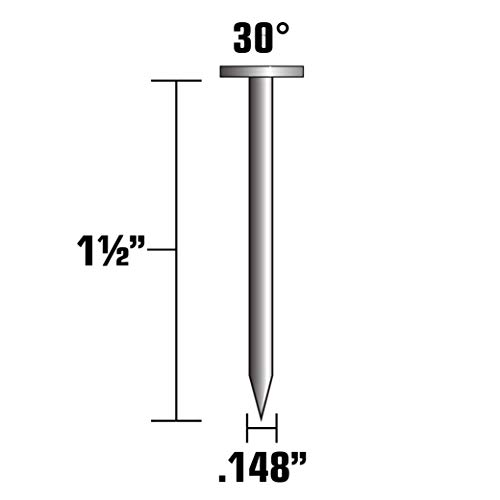 Metabo HPT Strap Tite Nails | 1-1/2 in. x.148 | Electro Galvanized | Smooth Shank | Heat Treated Steel | 3,000 Count | 17124HPT by Metabo HPT - Image 2
