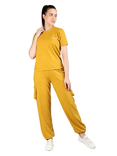 Image of CHKOKKO Women's Terry Cotton Loose Fit Half Sleeve Casual Style T-Shirt