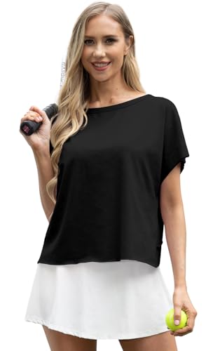 GRECERELLE Women's Open Back Workout Tops Backless Athletic Shirts Casual Crop Running Tee Y2k Yoga2