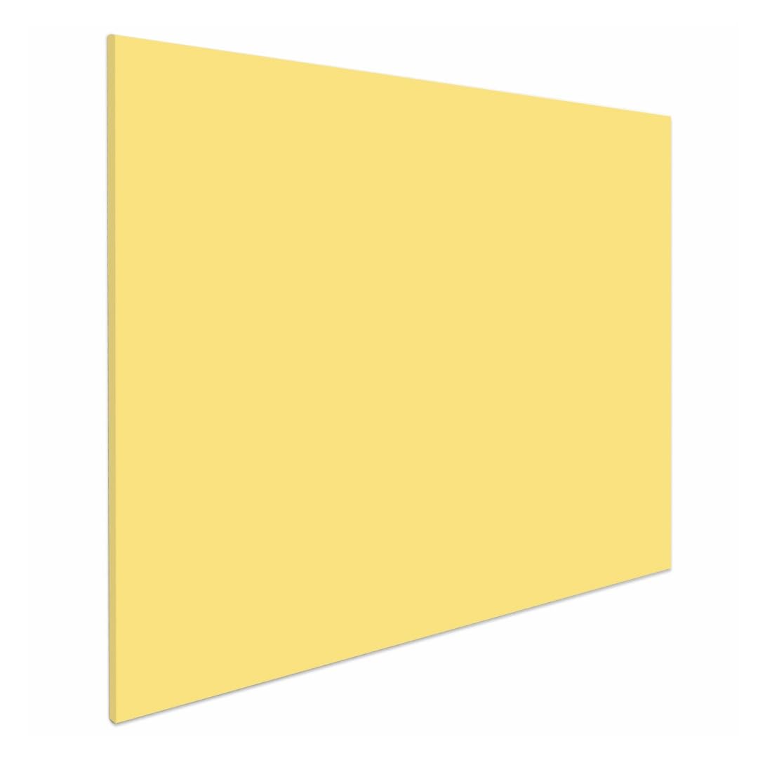 Ivol Eco magnetyczna tablica suchościeralna, bez ramki, bez krawędzi, tablica magnetyczna, 3 rozmiary, magnetyczna i do pisania (żółta, 90 x 120 cm)