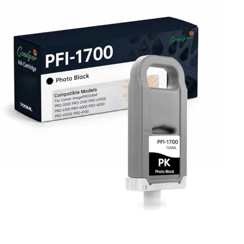 Cartouche PFI-1700 photo noir compatible Canon pour une impression d'art pure