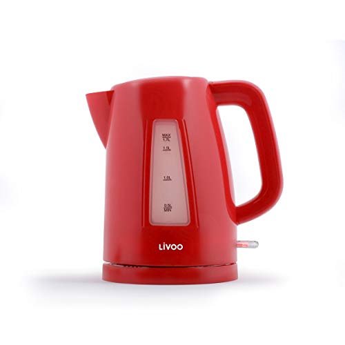 LIVOO Feel good moments - Bouilloire sans fil électrique DOD184 Rouge