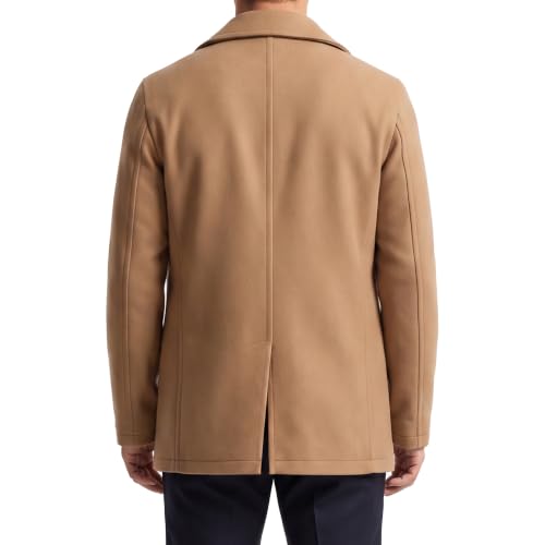 Image of Nautica Men's Wool Blend Peacoat - Double-Breasted Winter Coat, Regular, Big & Tall Sizes