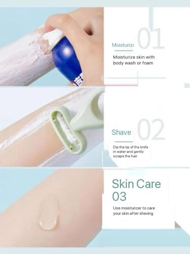 Image of NEUTRINO Hair Removal Razors Portable Manual Non Sensitive Skin friendly Razors for Women Men Salon Macro Blade Mini Hair Shaver Body Grooming