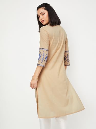 Image of Max Women's Cotton Regular Fit Casual Kurta
