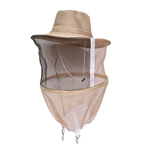 Equipo para cabeza de apicultor con gorro antimosquitos y velo de protección