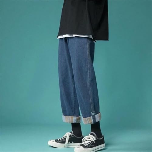 Men Jeans Trousers Harajuku Wide Leg Cowboy Pants2