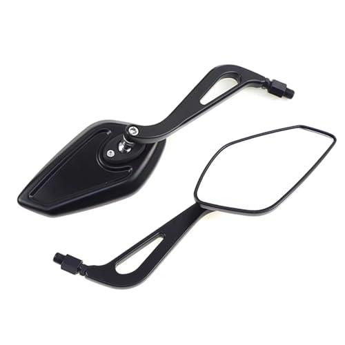 Espejo retrovisor de moto negro universal Yamaha FZ-6 XSR-700 MT09 aluminio 8-10 mm 2