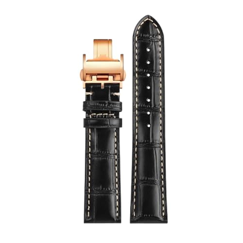 Bracelet de montre cuir de vache compatible Longines Masters L3 19 20 21 22 mm marron bleu noir