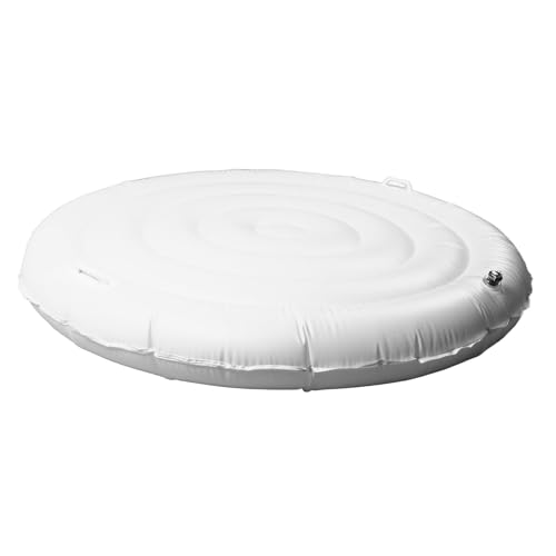 Bañera de Hidromasaje Inflable, Bañera de Hidromasaje Portátil Cubierta de Bañera de Hidromasaje Inflable de 4,5 Pies Tapa Plegable de Ahorro de Energía Cubierta de Bañera de
