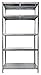 giordano shop Scaffale in Metallo 5 Ripiani 120x60x195 cm Maciste Zincato