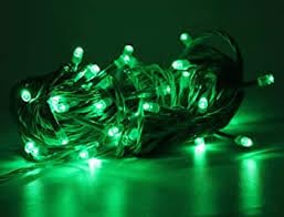 Image of RSCT 15 Meter 30 LED Decorative Pixel Led String /Rice Light | 36 Feet Single Colour Diwali Still Led Ladi String for Home Decor, Christmas, Diwali and Festive (Green) RS-35