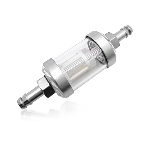CPJJ 1 Piezas Filtro Gasolina Moto, Filtros Combustible, filtro de aluminio resistente al calor para conexiones de moto con un diámetro exterior