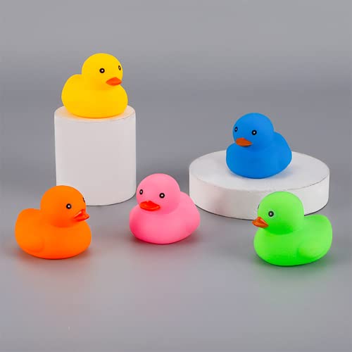 Bath Duck Toys 15 Pcs Colorful Mini Rubber Ducks Squeak And Float Duckies Baby Shower Toy Party Decoration For Toddlers Boys Girls (2.2’’) #TOP2