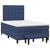 Confort Optimal et Soutien Personnalisé Ce lit complet inclut un matelas à ressorts ensachés de 120x190x20 cm offrant un soutien moyen-dur, idéal pour dormeurs sur le dos ou le ventre. La tête de lit réglable en hauteur (118/128 cm) assure un excellent soutien dorsal pour lire ou se détendre.