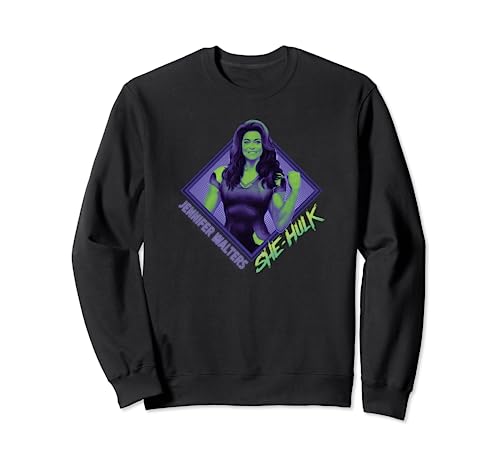 Sweatshirt Marvel She-Hulk vert et noir vêtement original pour l'automne