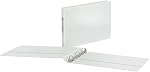 Cardinal Binders 3 Ring, 1 Inch D-Ring, ClearVue for 11 x 17 Inch Tabloid Documents, White, Holds 240 Sheets, Non-Stick Archival Safe, XtraLife Hinges, Customizable Cover for Office or Design Use