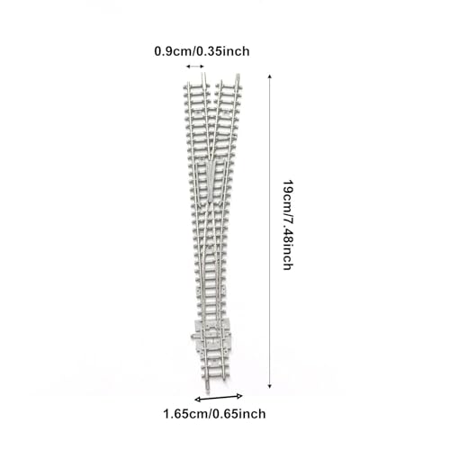Aiguillage N Rail de Haute Précision Accessoire Connexion Train Miniature - 2
