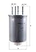 Produktbild KNECHT KL 1026 Kraftstofffilter