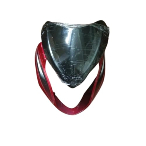 Image of AeroParts Bike Headlight Visor /Head Light Visor Black&Red for Hero Glamour I3s