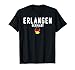 Erlangen Germany Map Flag Vintage Travel Design T-Shirt