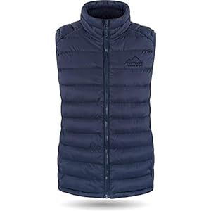 normani Gewatteerd gewatteerd vest voor dames, wintervest, bodywarmer, sportvest met opstaande kraag en zijzakken, winddicht outdoorvest, mouwloos tussenseizoen