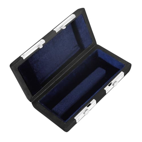 Hemoton Concise Flute Mouthpiece Box for Beginners Portable Flute Head Storage Case Leather Material