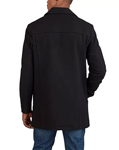 Image of Cole Haan Men's Button Up Wool Plush Car Coat