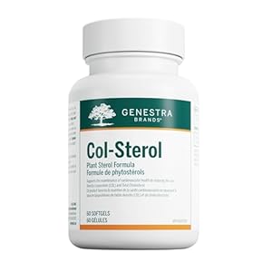 Genestra Brands Col-Sterol – Beta Sitosterol Plant Sterol Supplement – For Heart Health & Cholesterol Support – Herbal Supplement – Dairy Free & Gluten Free – 60 Softgel Capsules