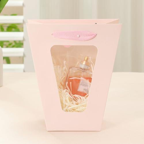Fenêtre trapézoïdale pour bouquet de fleurs emballage stable