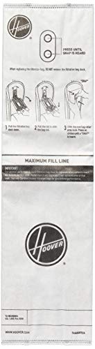 Image of Hoover HEPA Replacement Bags for ONEPWR Cordless Upright Vacuum Cleaner, White