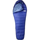 Mountain Hardwear, Bishop Pass Sleeping Bag: 15F Down - Women's, Blue Print, Reg/Right Zip