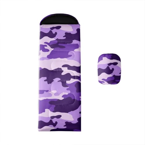 Bolsa de Dormir Erosebridal Camuflaje Azul Claro, Rectangular para Camping y Actividades al Aire Libre miniatura 1