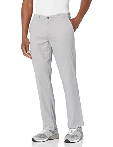 Amazon Essentials Mens Straight-Fit Casual Stretch Khaki Light Grey 34W x 32L