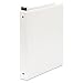 Wilson Jones Hanging View Binder, DublLock Round Ring, 1 Inch, Customizable, White (W393-14W)