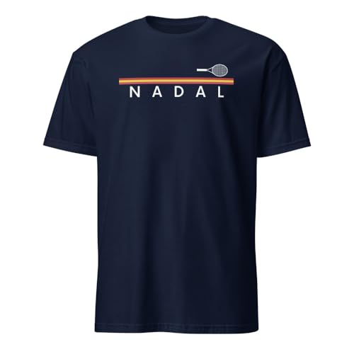 Camiseta Rafael Nadal | Deportes | Tenis | Padel | Cadeau | Aniversario | Camiseta Nadal | Rafael Nadal | Camiseta Rafael Nadal, azul marino, L