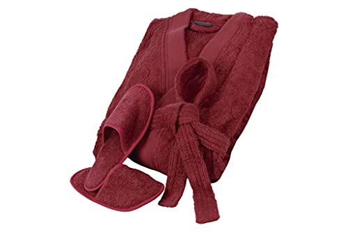 Peignoir bordeaux 100% coton Modèle Paris, le cadeau idéal pour prendre soin de soi - 3