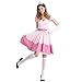 thematys® Prinzessin Kindheitshelden Kostüm (Kleid + Krone + Handschuhe) - Prinzessinen Kostüm-Set für Damen - Kostüm Damen - Perfekt für Fasching, Karneval & Cosplay (X-Large, 170-175cm)