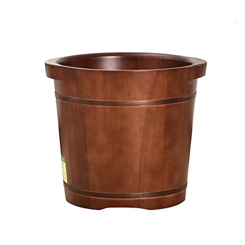 Bañera de pies de madera spa con rodillos removibles 35 cm