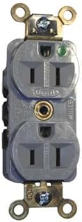 15A 5-15R 125V Receptacle Duplex Gray - Pack Of 6