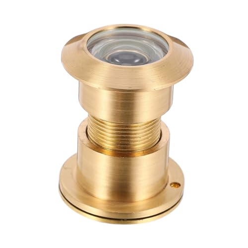 HEATSHAKING 高精広角光学レンズ採用 厚さドア対応真鍮製ドアスコープ プライバシーカバー付き防水保護 ホーム オフィス ホテル用セキュリティ